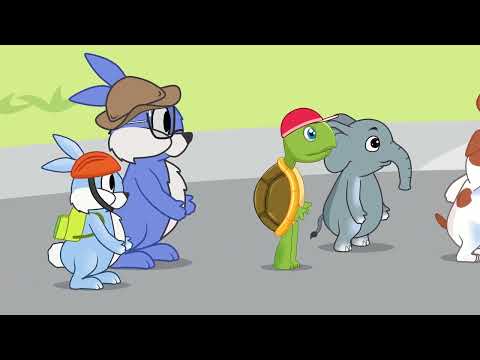 Cheeky Rabbit goes to school
