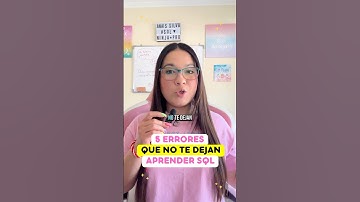 5 errores que no te dejan aprender SQL #sql #mysql #tips #database #databaseconcepts #oracleerp