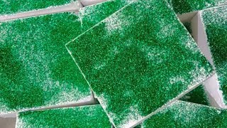 Green glitter 16 fresh gym chalk blocks