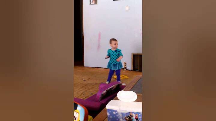 Her new favorite song. She loves to dance!