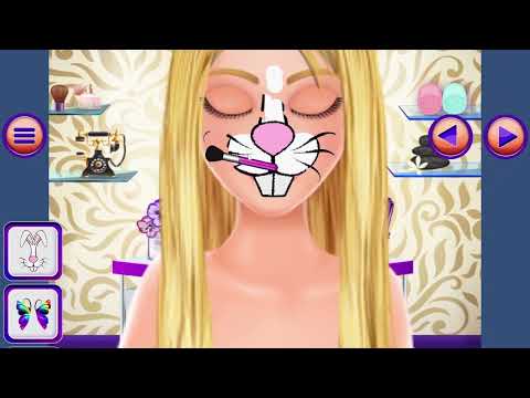 face paint costume party girls salon | Walkthrough CrazyGamesOnline