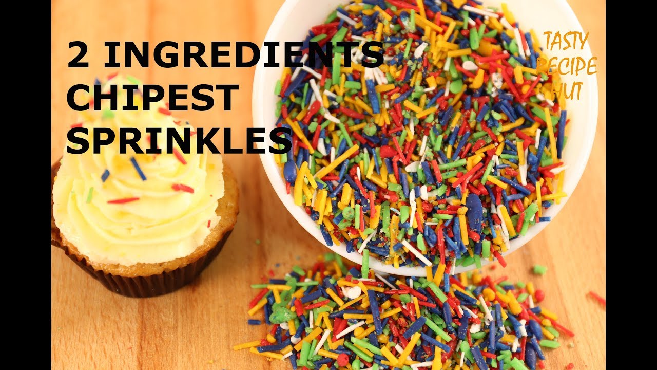 2 ingredients, cheapest Sprinkles ! Cake Sprinkles ! | Tasty Recipe Hut