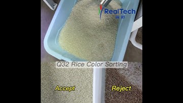 High Sorting Accuracy Small Rice Color Sorter Machine