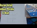 Ukuran detail Cara Membuat Perahu & Boat dari drum Plastik