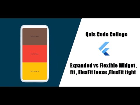 Expanded vs Flexible Widget in Flutter: Flex, FlexFit Loose & Tight | Basic to Advanced | Urdu/Hindi