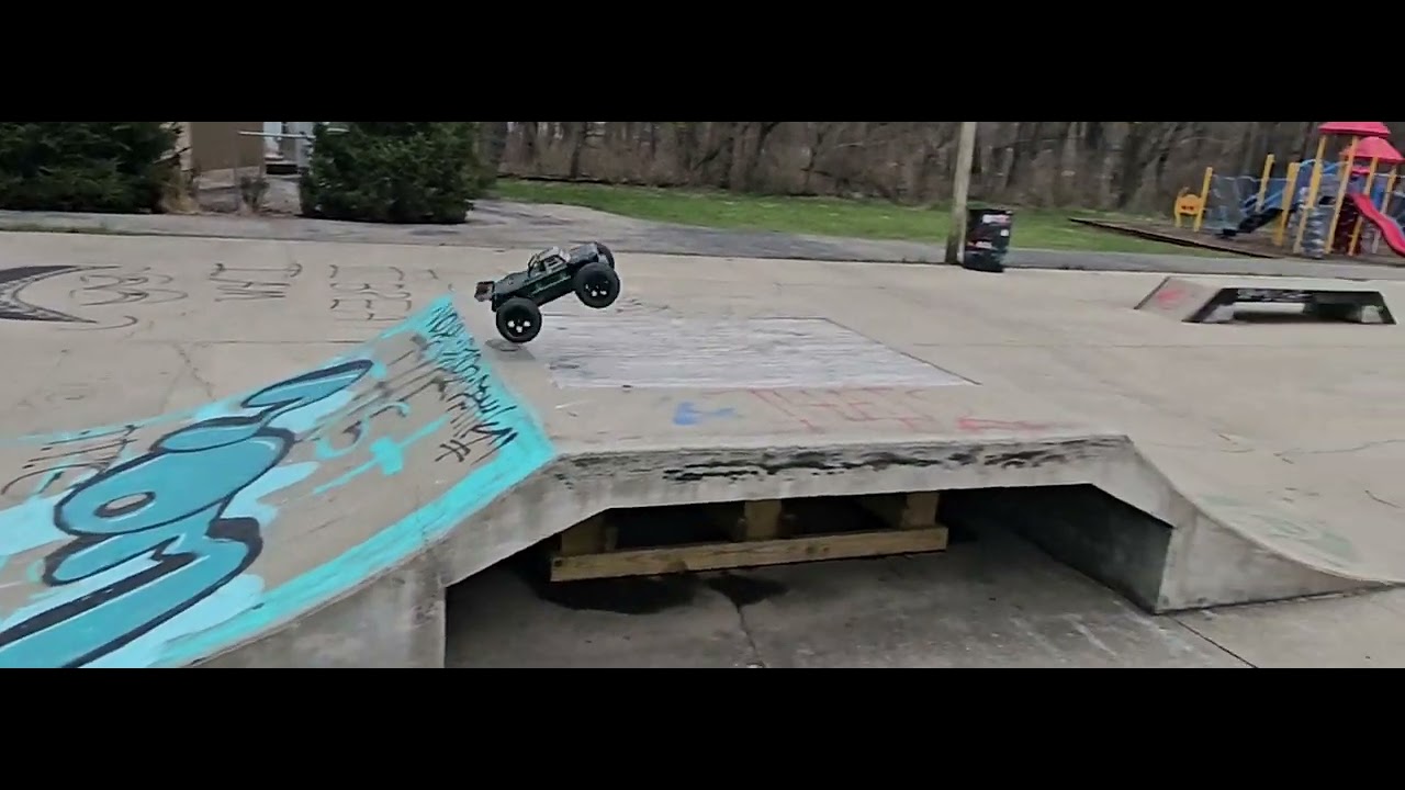 4s Arrma Outcast Skatepark Bash in Yellow Springs