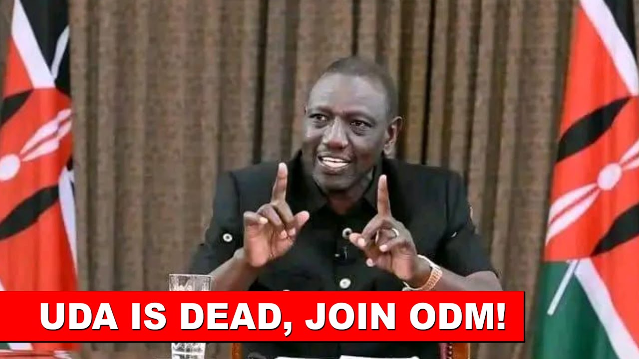 UDA IS DEAD! William Ruto will vie for the second term with ODM Party ...