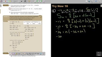 2 16 The sum of an Arithmetic Series   Part 3