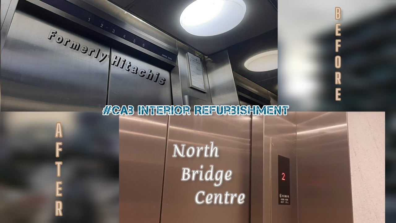 Before and After: Elevator Cab interior refurbishment at North Bridge Centre