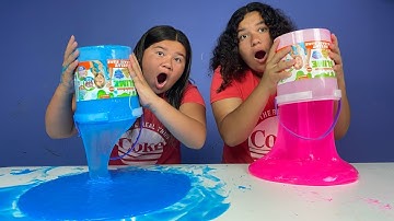 THE BEST FIX THIS 200 POUND BUCKET OF STORE BOUGHT SLIME CHALLENGES!!