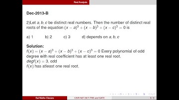 CSIR NET MATHEMATICS || Dec 2013 || Part-B || Real Analysis