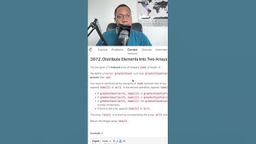 I solved Distribute Elements into Two Arrays in Python #python #programming #leetcode