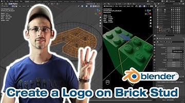 Blender Beginner Tutorial - Create a Logo on Brick Stud (manual mesh creation)