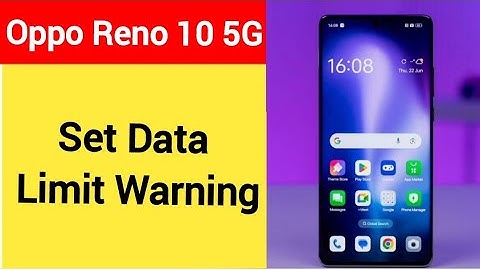 how to set data limit warning,Oppo Reno 10 5G me data limit kaise set karen