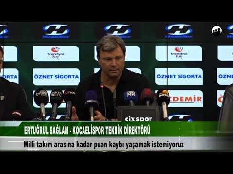 ERTUĞRUL SAĞLAM KOCAELİSPOR TEKNİK DİREKTÖRÜ