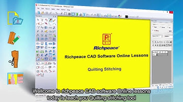 Richpeace garment CAD software online lessons-Tip of the day-quilted stitching (V9)