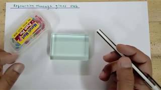 Lateral shift and Refraction through Glass slab | Hindi Version