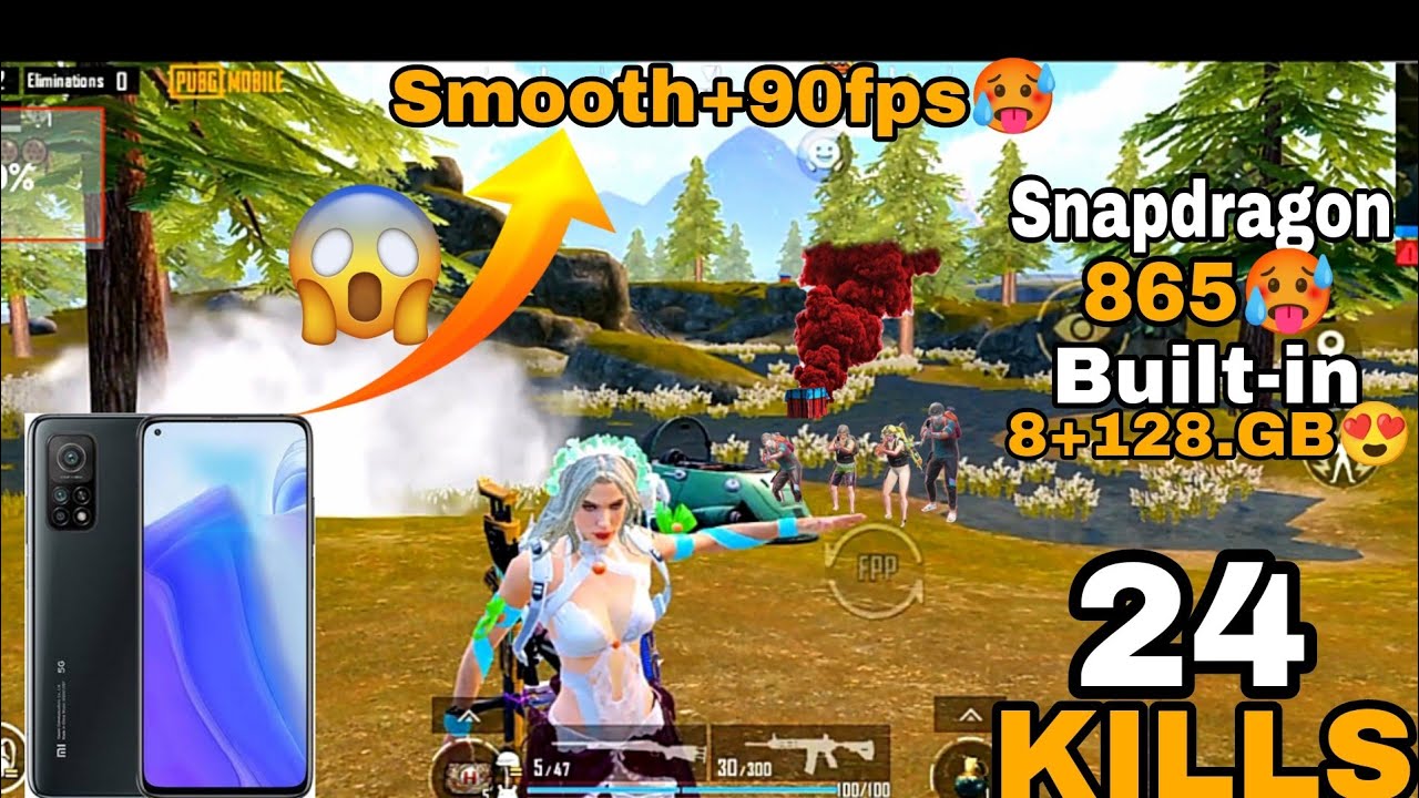 wow😮!! Xiaomi MI 10T Best Device for Pubg Smooth Plus 90fps Solo Vs ...