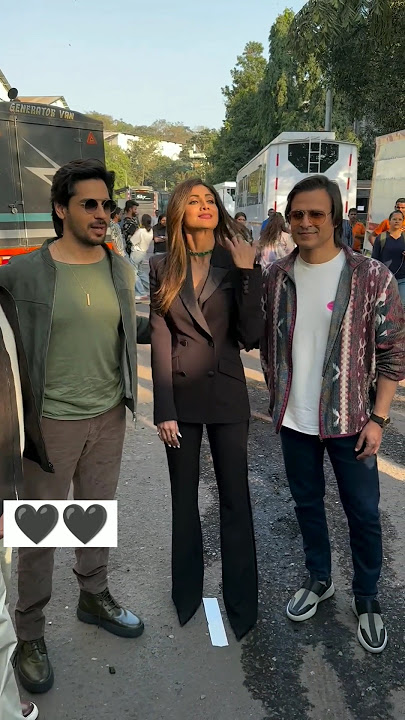 Shilpa Shetty with vivek oberoi and Siddharth malhotra#shorts#siddharthmalhotra#shilpashetty#vivek