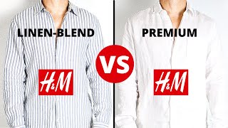 Hm Linen Blend Shirt Vs Premium Linen Shirt | Review & Comparison H&M screenshot 2