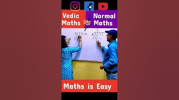 Maths Trick for fast calculation| Vedic Maths vs Normal Maths #fun #shorts #trending #youtubeshorts