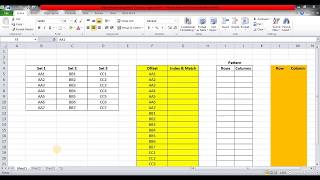 Video 44 Offset, Index&Match for extracting data in table in single column Sachin Vartak Excel