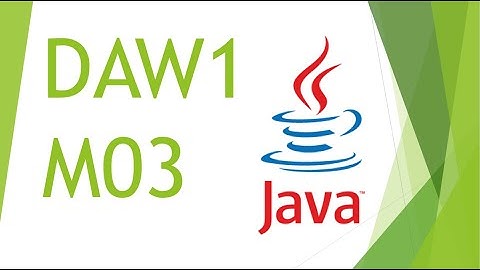 [DAW1M03] POO1 - Clases, objetos, métodos y atributos - Java