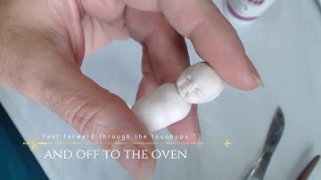 Part two - Sculpting polymer clay baby Octopus mermaids using Cosclay OOAK art by LindaE