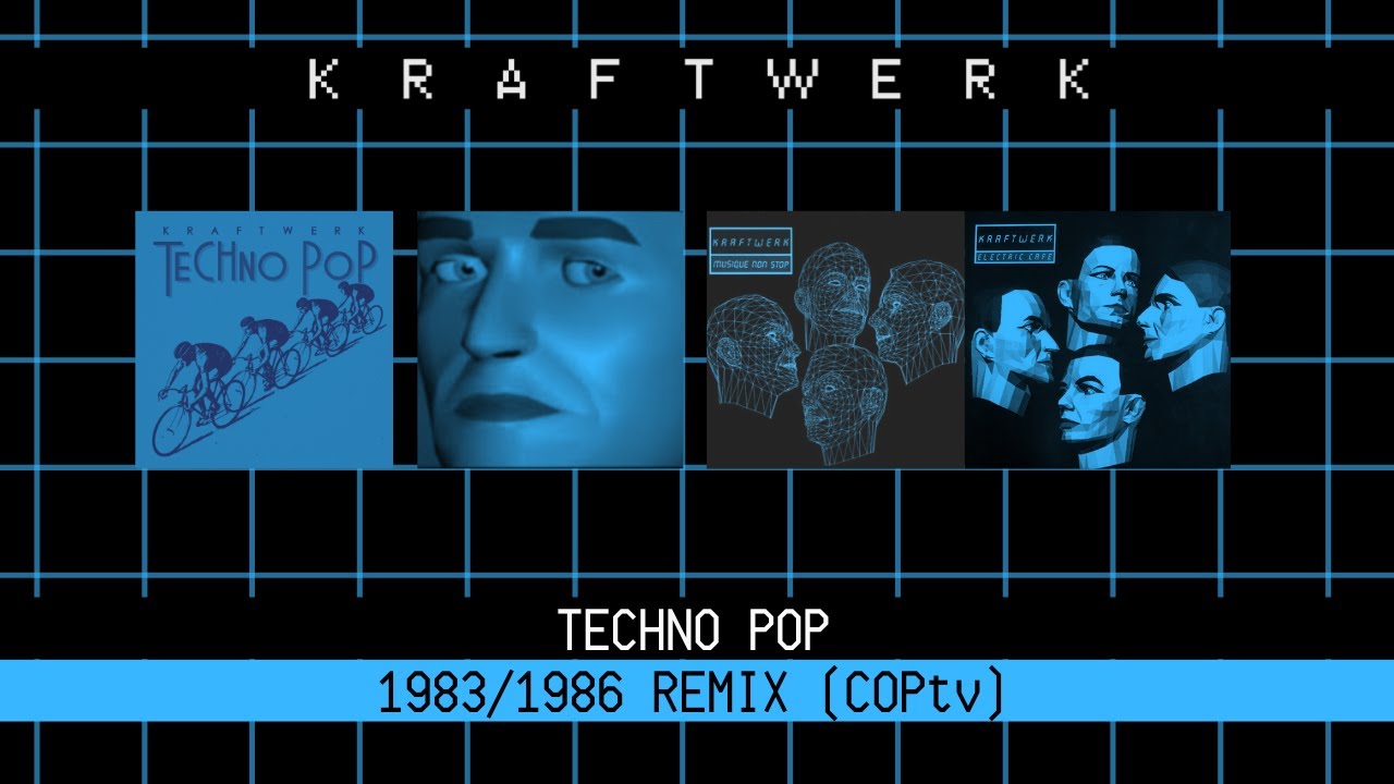 Kraftwerk Techno Pop (1983/1986) COPtv Remix - With 80s 3D art elements