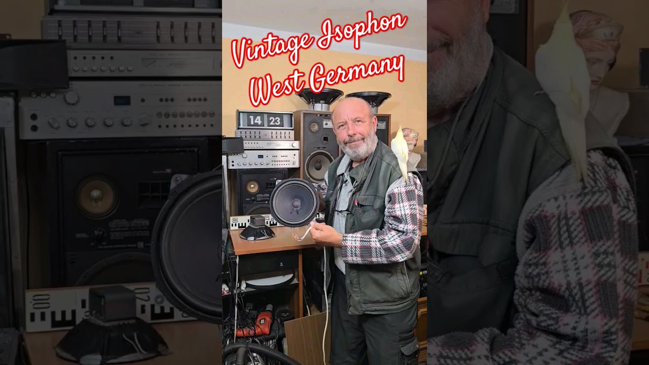 1960s Vintage ISOPHON ALNICO BASS SPEAKER West Germany Sound Test