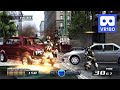 3D VR180 Playing the best urban shootout scene in time crisis game