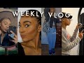 WEEKLY VLOG | a week full of emotions, new hair who dis, wash day filming set up, + influencer tings