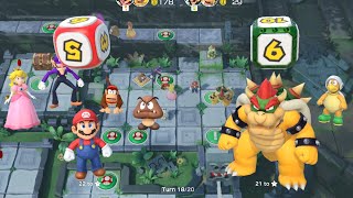 Super Mario Party - Mario and Bowser vs Luigi and Bowser Jr. - Domino Ruins Treasure Hunt