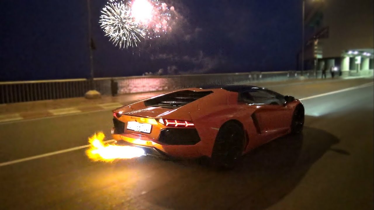 Decatted Lamborghini Aventadors terrorize Monaco!