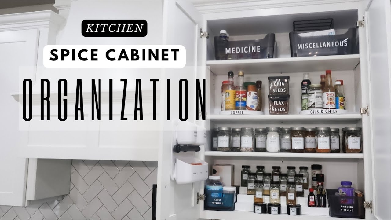 Kitchen Spice Cabinet Organization Ideas 2022 |Home Organization w
