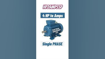 Convert 4 HP to Amps Easily! 💡 #ElectricalEngineering #Shorts