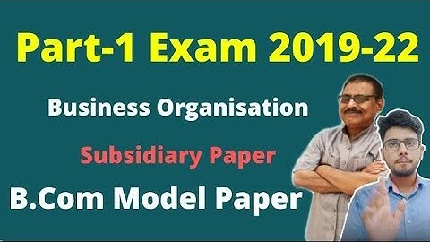 Brabu Part-1 bo model paper solution b.com