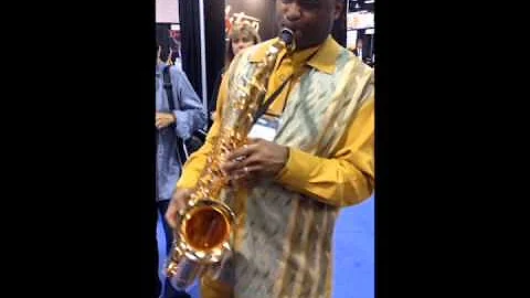 CE Winds The Sig mouthpiece on P Mauriat James Carter tenor saxophone 24kt gold plated silver alloy