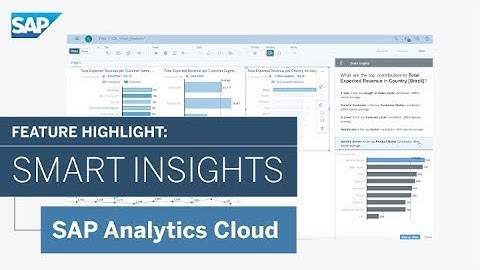 SAP Analytics Cloud: Smart Insights