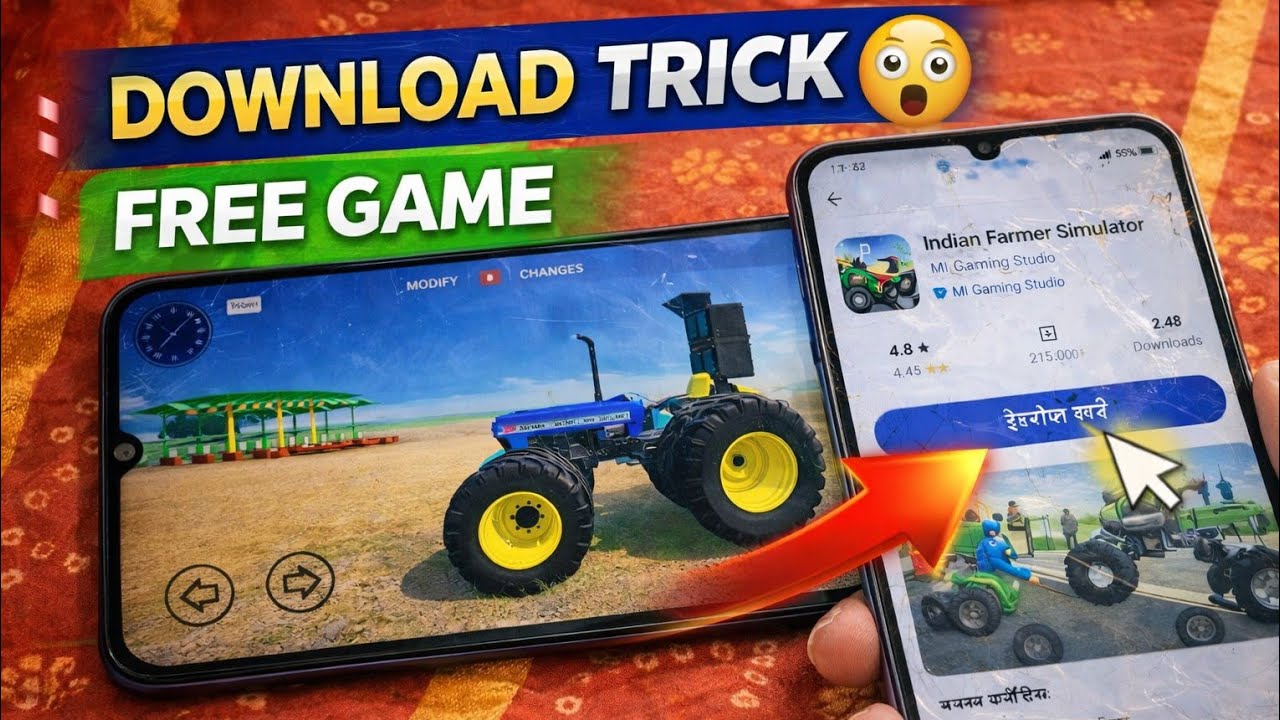 👉 Indian Farming Simulator 3D Download Kaise Kare 🔥 | Tractor Game Free Download Trick 2026