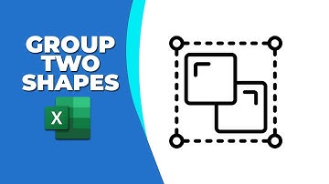 How to group two shapes in Excel