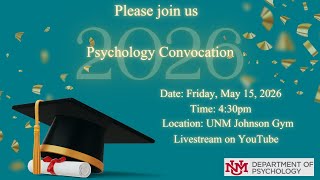2026 UNM Psychology Department Convocation