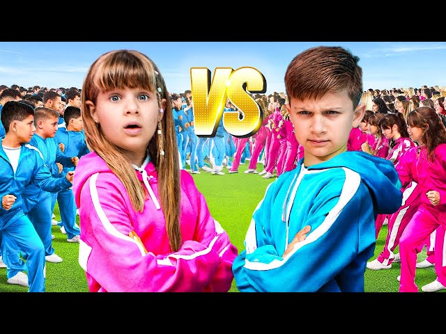 BOYS vs. GIRLS CHALLENGE Collection of Best Videos from Diana and Roma class=