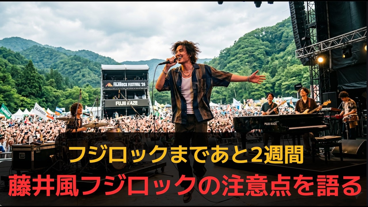 2 Weeks Until Fuji Rock] Tips for Seeing Fujii Kaze at Fuji Rock