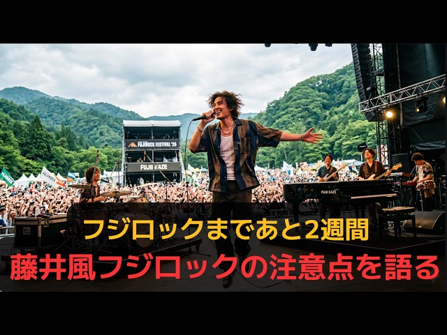 2 Weeks Until Fuji Rock] Tips for Seeing Fujii Kaze at Fuji Rock