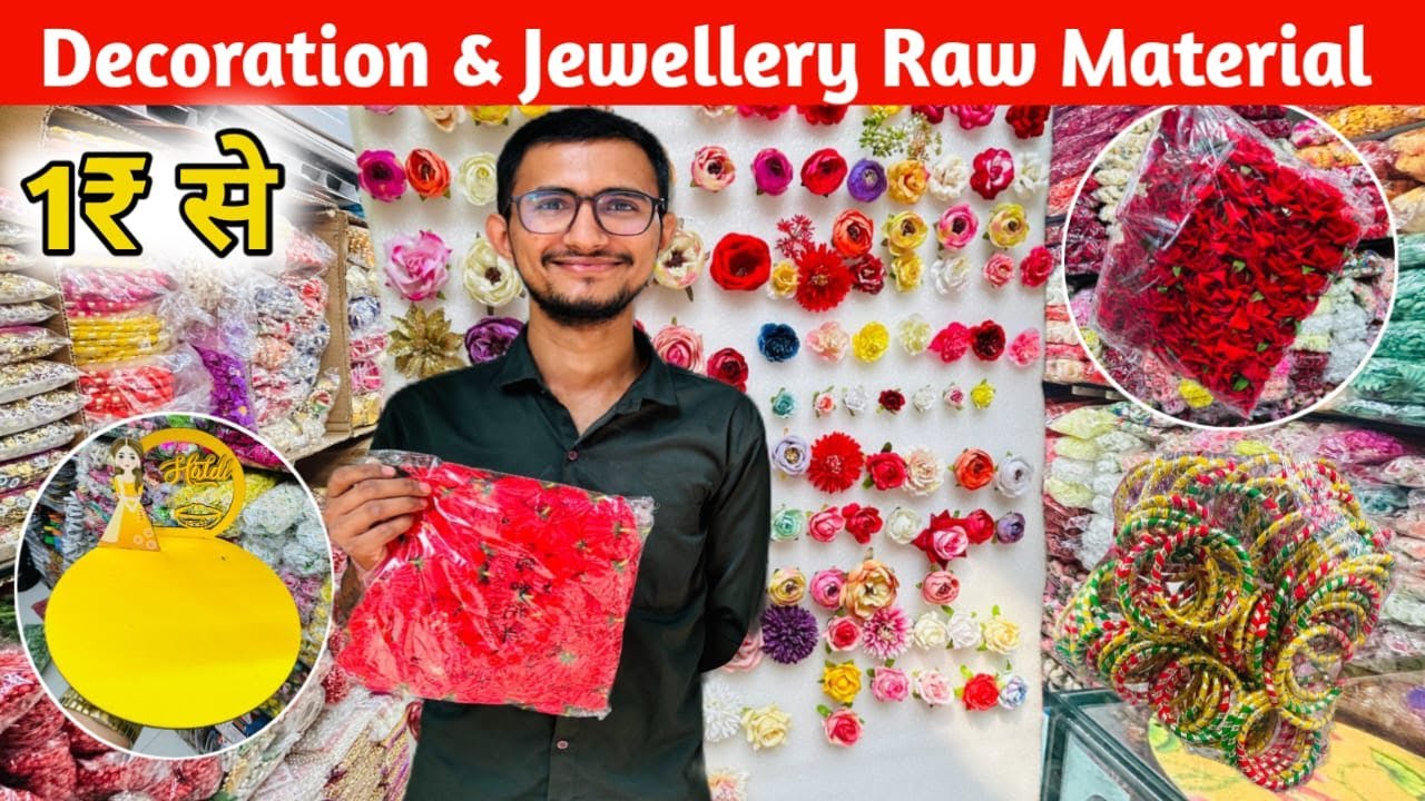 Decoration Raw Material Wholesale Market Mumbai |  Jewellery Raw Material Wholesale Market in Mumbai