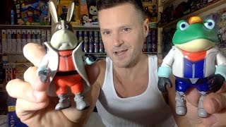 World of Nintendo Star Fox Slippy Toad & Peppy Action Figure Unboxing Review
