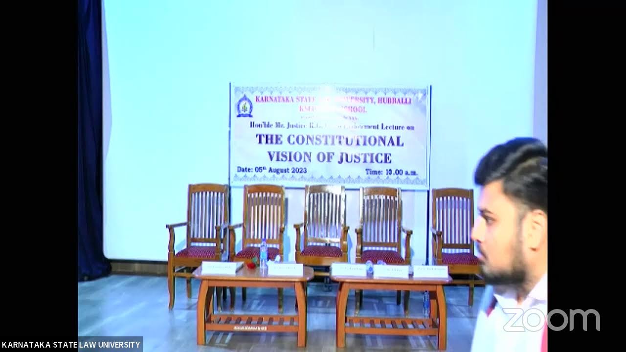 Endowment Lecture on "THE CONSTITUTIONAL VISION OF JUSTICE"