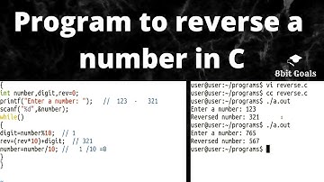 Program to Reverse a number in C | Tamil