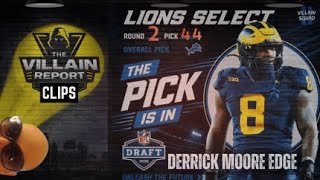 Derrick Moore is THAT DUDE 😤🦁 | Lions Finally Get Pass Rush Help | Villain Report